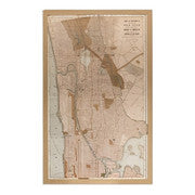 Cuadro Framed Manhathan Map 1