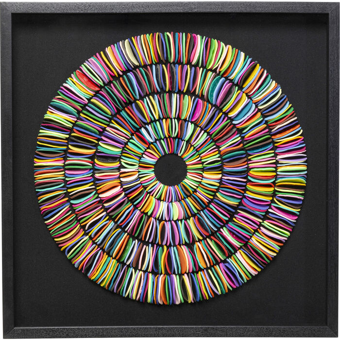 Cuadro Object Pasta Colore Circles 80x80 cm