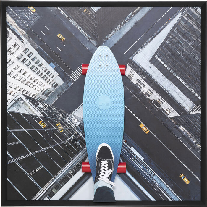 Cuadro Framed Skyline Skater 149x149 cm
