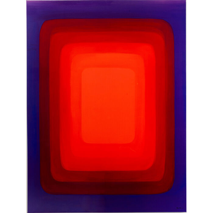 Cuadro Canvas Tendency Red 120x160 cm