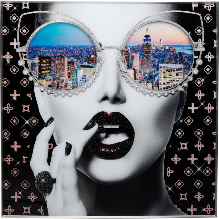 Cuadro Framed NY View 120x120 cm