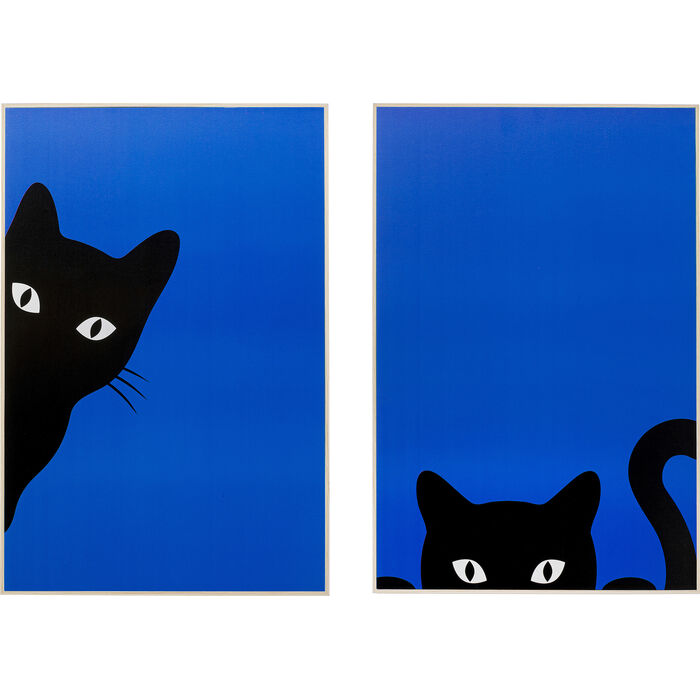 Cuadro Framed Ciao Gatto (2/Set)