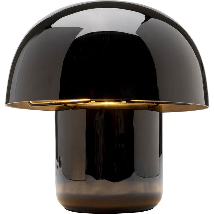 Lampara de Mesa Mushroom Shiny Black 20 cm