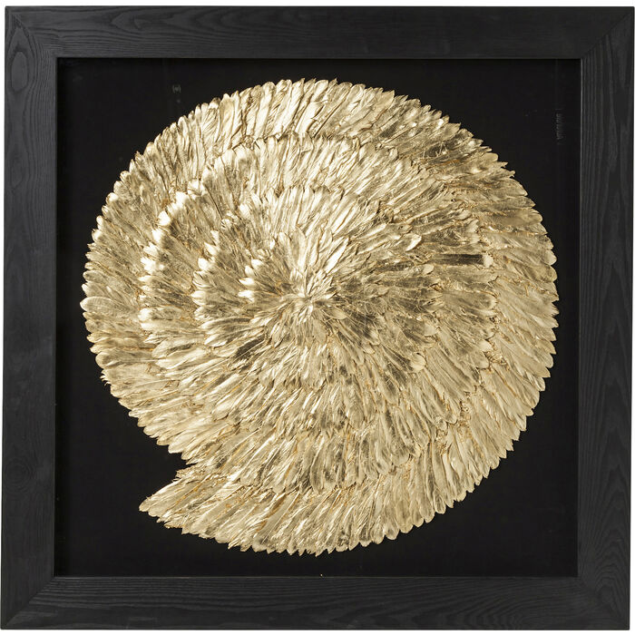 Marco Decorativo Golden Snail 120x120 cm