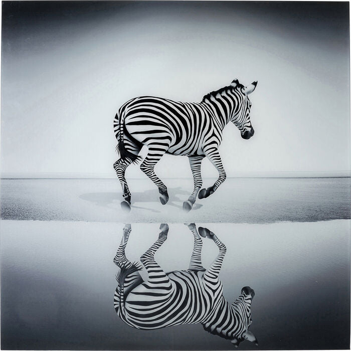 Cuadro de Vidrio Savanne Zebra 120x120 cm