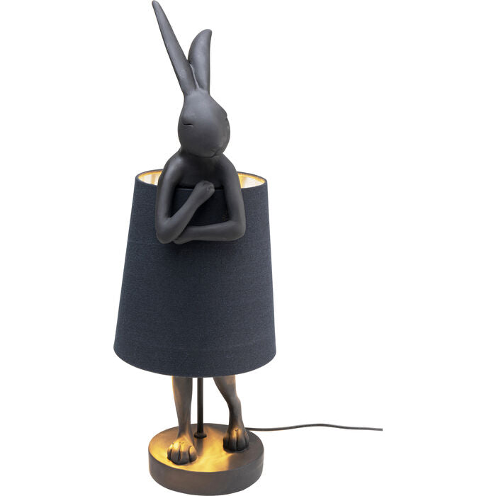 Lampara de Mesa Animal Rabbit Matt Black 68 cm