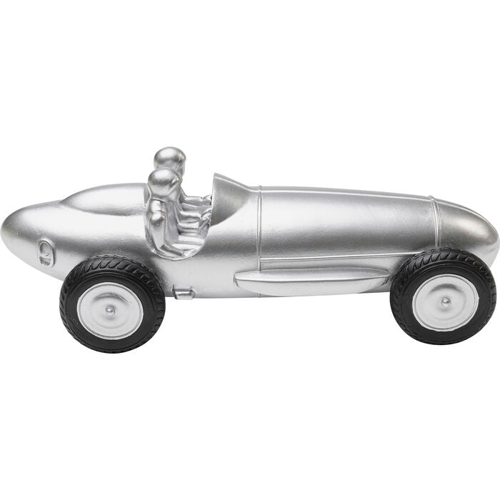 Objeto Decorativo Racing Car Silver 9 cm