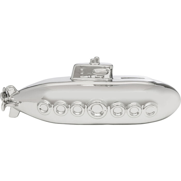 Alcancia Submarine Silver 11 cm