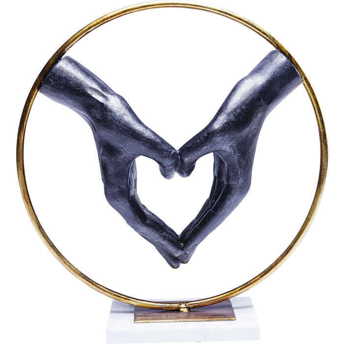 Objeto Decorativo Elements Heart Hand 33 cm