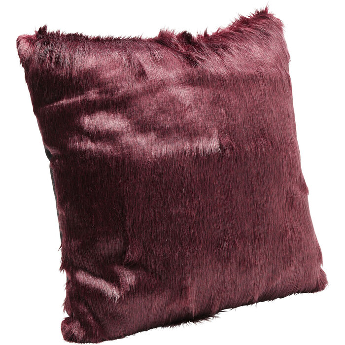 Cojin Ontario Fur Dark Red 60x60 cm
