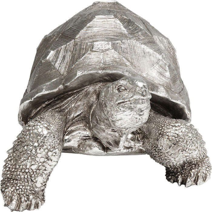Figura Decorativa Turtle Silver Medium