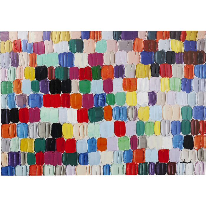 Cuadro Touched Colorful Dots 200x140 cm