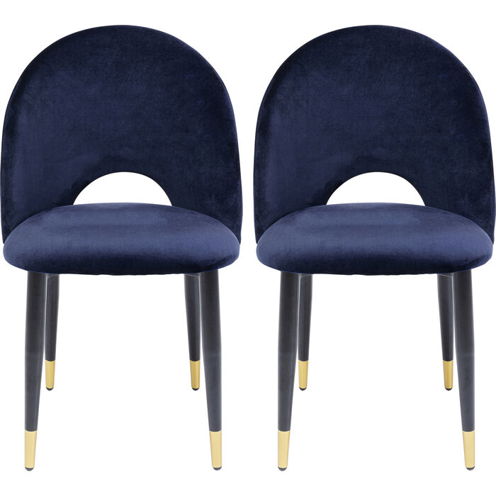 Silla Iris Velvet Blue (2/Set)