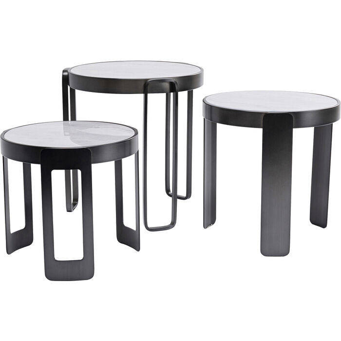 Mesa de Centro Perelli Black (3/Set)